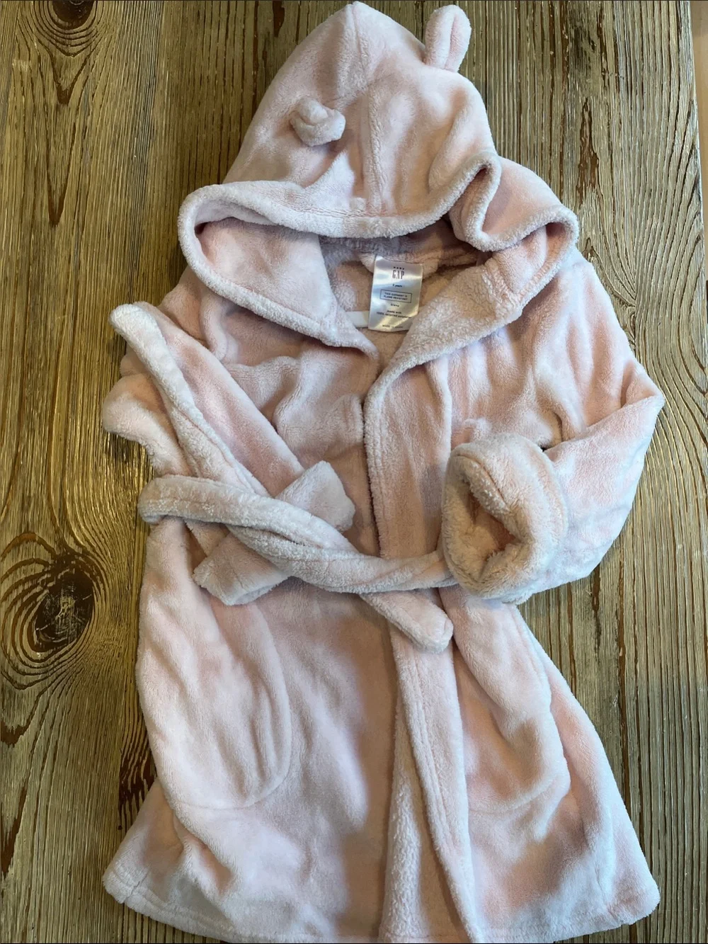 Kids Hooded Plush Robe